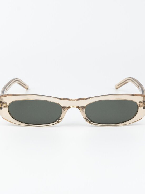 Saint Laurent Women Sunglasses Transparent Nude Grey Oval SL557 SHADE 004 main image 10